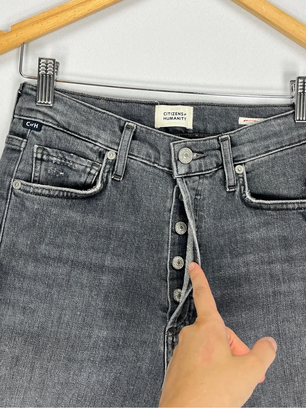 Citizens Of Humanity Premium Vintage Olivia Ankle Jeans Women’s 25 Grey Denim